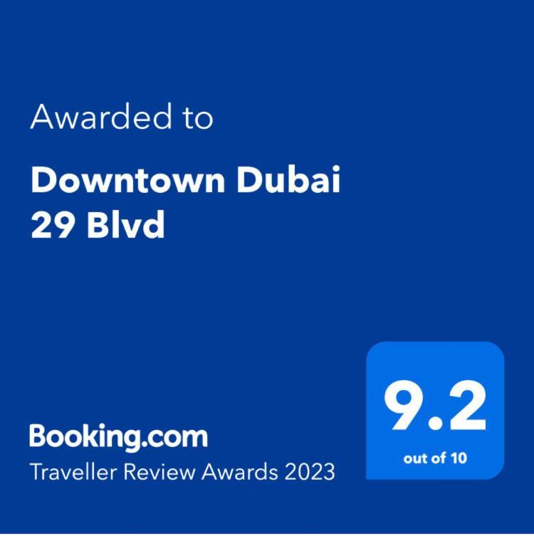 Downtown Boulevard One Bedroom Apt In 29 Blvd غرفة وصالة Burj & Fountain View Master Bedroom Plus 2 Single Beds In Living Room Dubai Ngoại thất bức ảnh